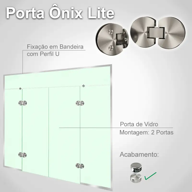 Bandeira 2 Folhas Escovado